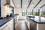 Kitchen looking on to Fisher beach